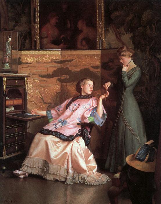 William McGregor Paxton The New Necklace